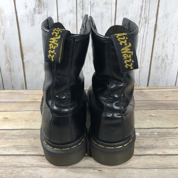 Dr. Martens Patent Leather Combat 8 Eye Boots Womens Size 10 Lace Up Shiny - Picture 6 of 12